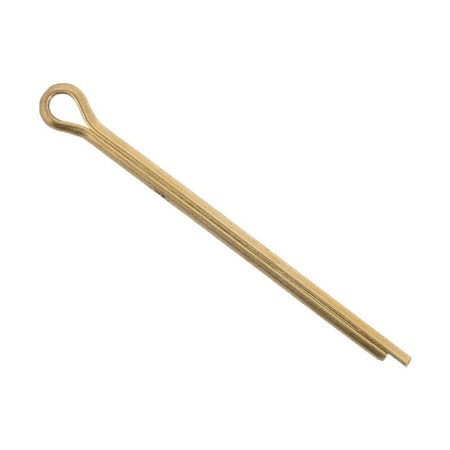 Heritage Industrial Cotter Pin, 5/32 in Dia, 2-1/2 in L, Brass, 1 PK CPB-156-2500
